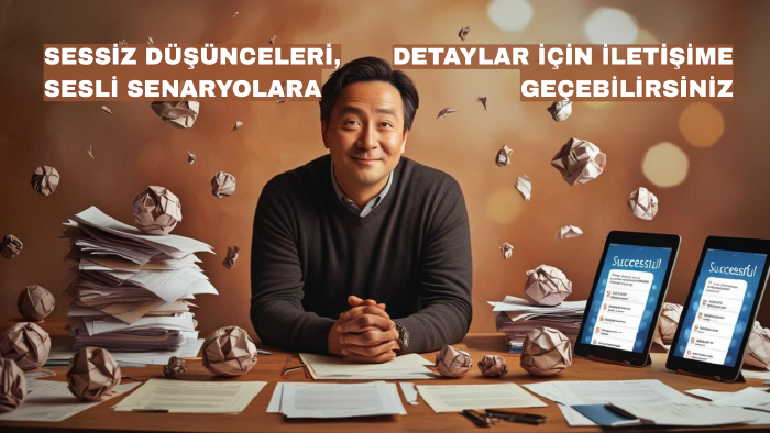 sessiz düşünceleri sesli senaryolara taşırım