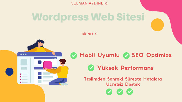 size kurumsal wordpress sitesi tasarlayabilirim