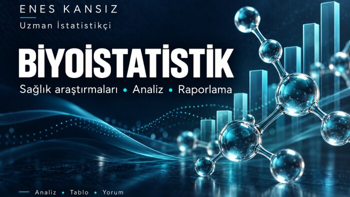 sağlık araştırmalarında biyoistatistik analizlerini yaparım