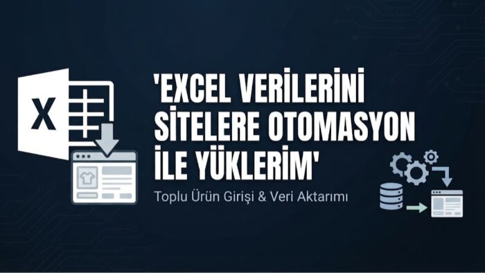 excel verilerini sitelere & pazaryerlerine otomatik yüklerim