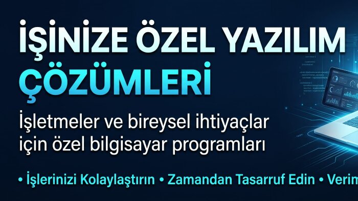 sizin için bilgisayar programı yapabilirim