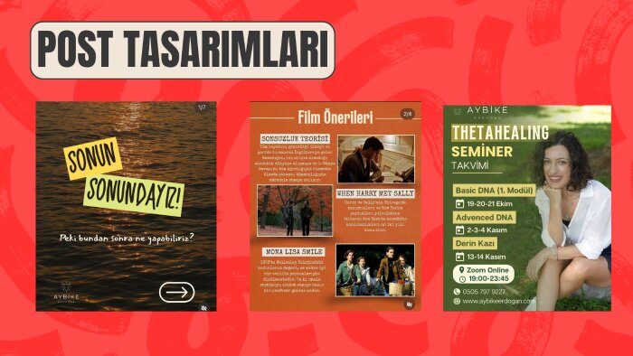 markana özel dikkat çeken sosyal medya postları tasarlarım