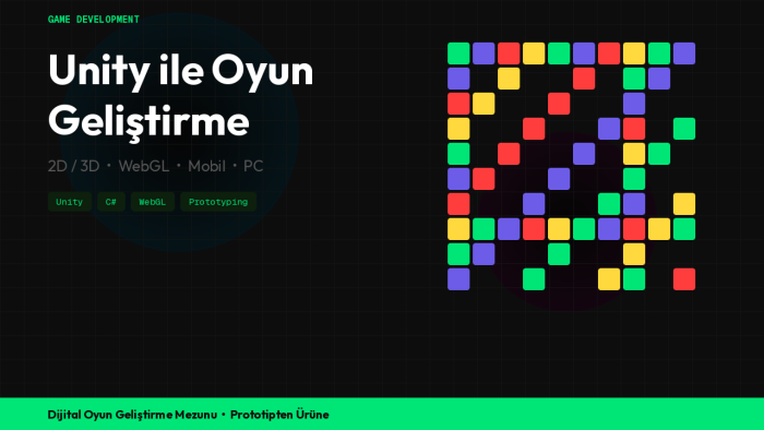 unity ile oyun geliştirme ve interaktif oyunlar yaparım