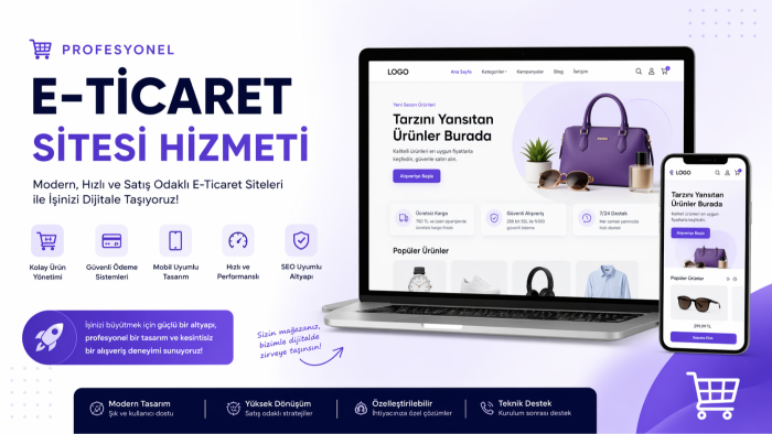 firmanıza özel e ticaret sitesi yapabilirim
