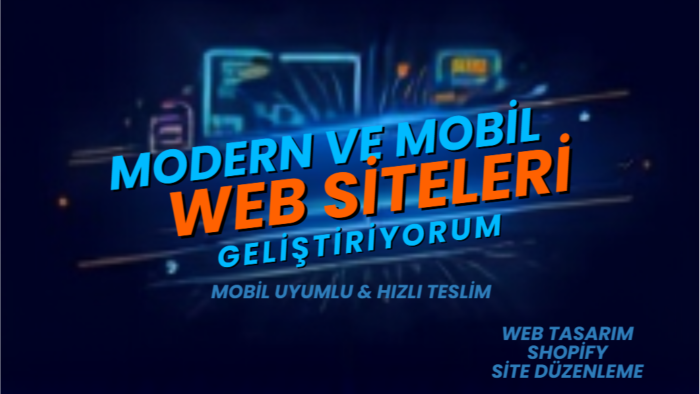 modern ve mobil uyumlu web siteleri geliştiririm