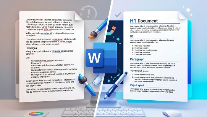 Word belgelerinizi profesyonelce düzenler ve biçimlendiririm