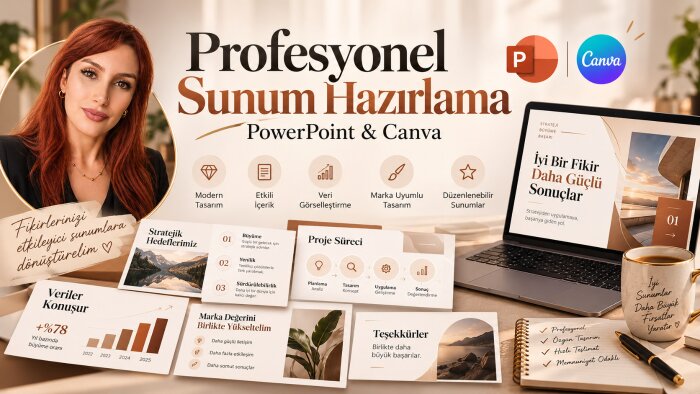 profesyonel PowerPoint ve Canva sunumları tasarlarım