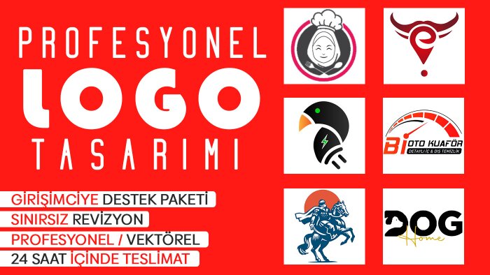sizin için profesyonel logo tasarımı yapabilirim