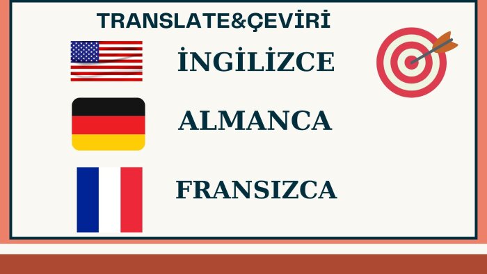 sizin için ingilizce çeviriler yapabilirim