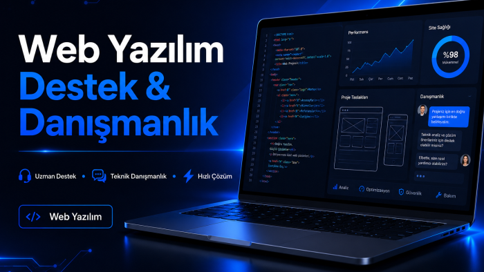 web yazılım destek ve danışmanlık hizmeti sunarım