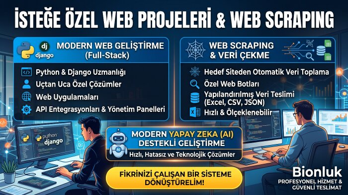 isteğe özel web projelerinizi yaparım