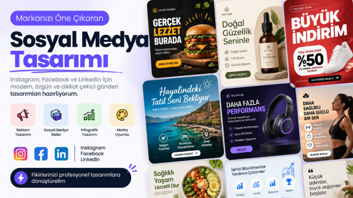 sosyal medya gönderi tasarımları hazırlarım