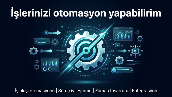AI chatbot ve iş otomasyonu geliştiririm