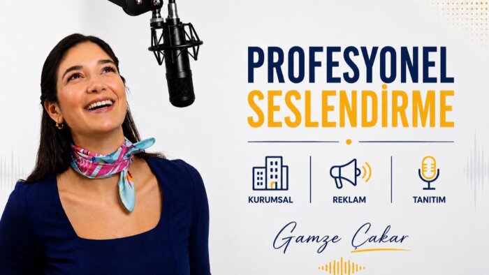 kaliteli ve profesyonel seslendirme hizmeti sunarım
