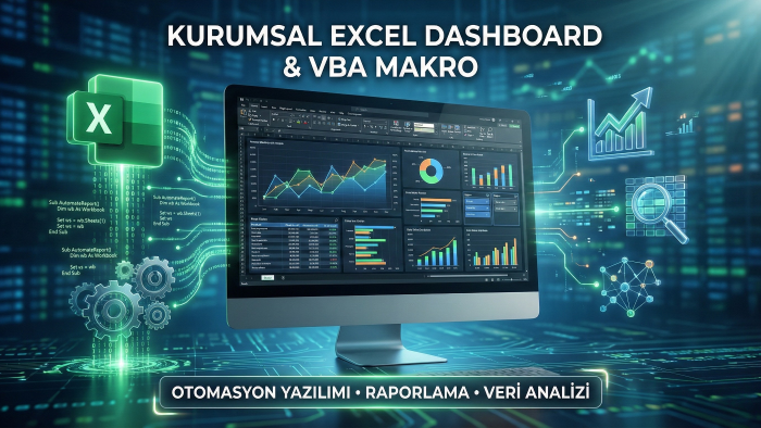 kurumsal Excel dashboard ve VBA makro yazılımı yaparım