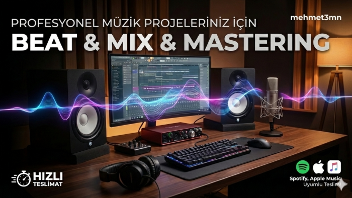 istediğiniz tarzda profesyonel beat ve altyapı yaparım