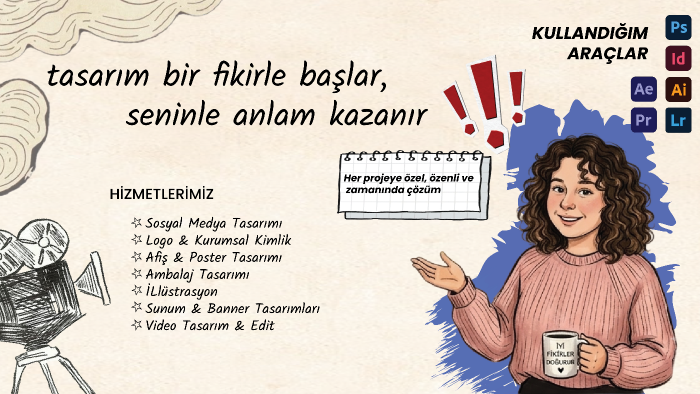 markanızın hikayesini anlatan özgün logolar tasarlıyorum