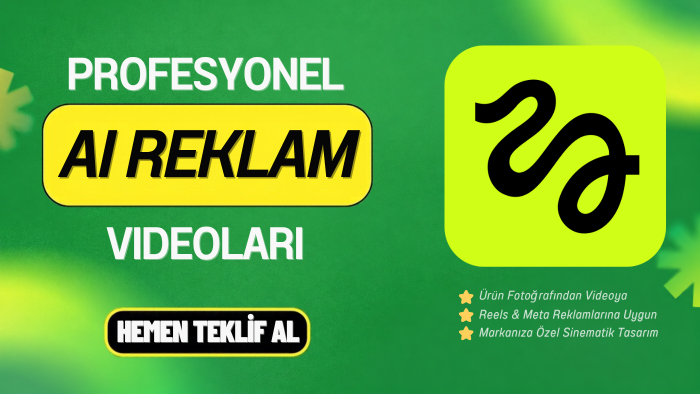 size profesyonel AI reklam videoları hazırlayabilirim