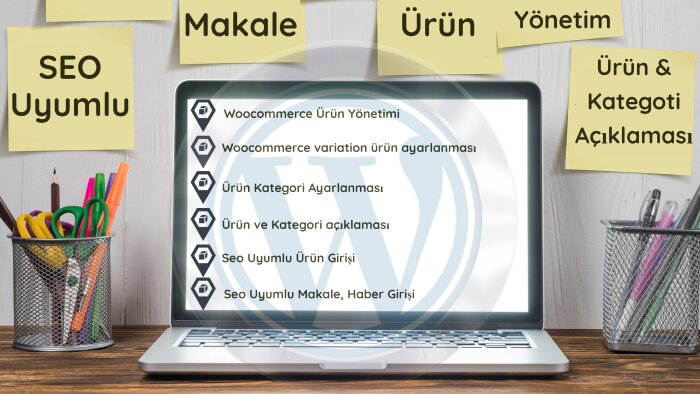 wordpress sitenizin içerik ve ürün girişini yaparım