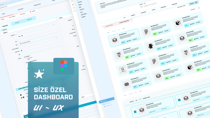 kişiye özel dashboard tasarımları hazırlarım
