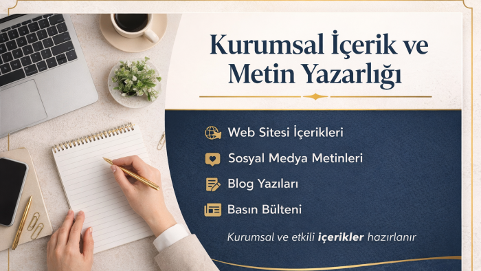  kurumsal içerik ve metin yazarlığı yaparım