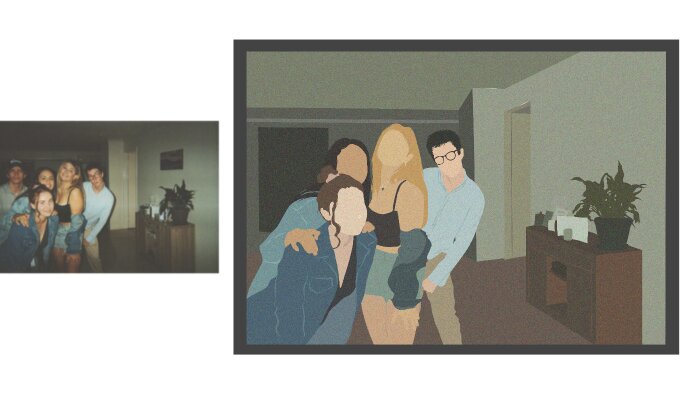 fotoğraflarınızı minimal illüstrasyon haline getirebilirim