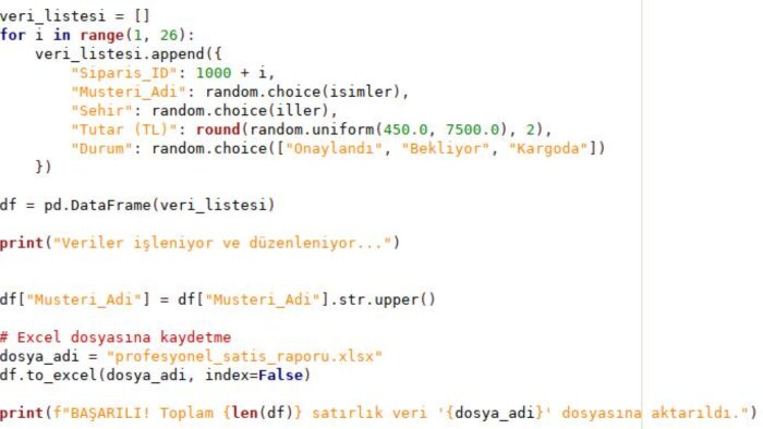 python ile excel ve pdf veri otomasyonu yapıyorum
