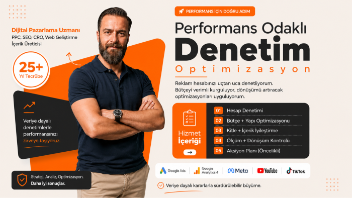 reklam hesabı için denetim ve aksiyon planı hazırlıyorum