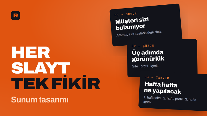 kurumsal PowerPoint sunumunuzu baştan tasarlayacağım