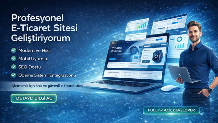 profesyonel e ticaret siteleri geliştiriyorum