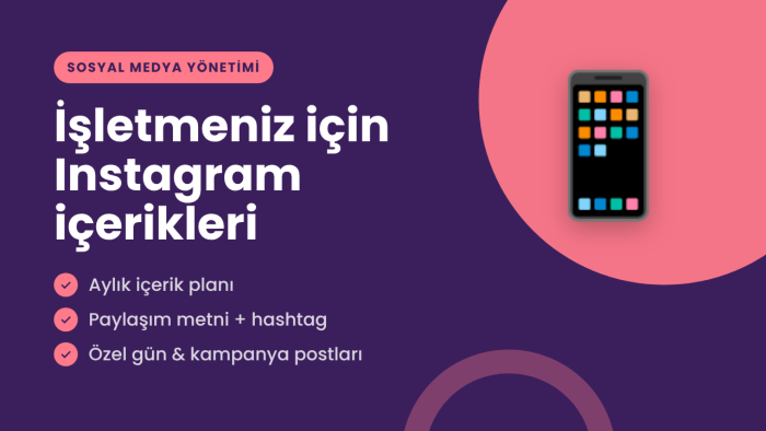 işletmeniz için sosyal medya içerik ve yönetimi yaparım