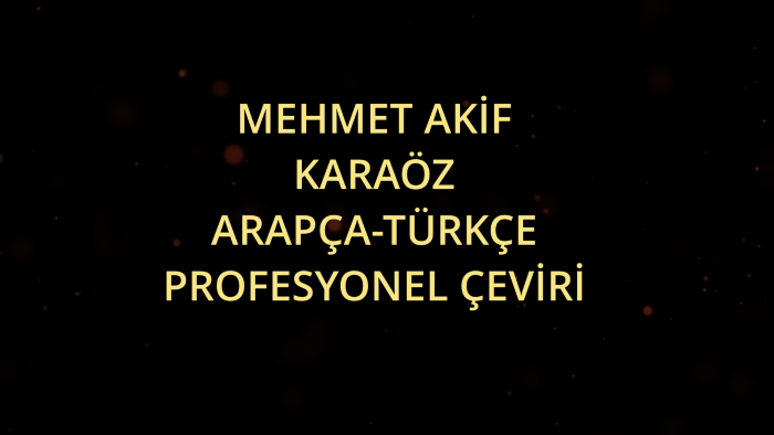 profesyonel olarak Arapça-Türkçe çeviri yapabilirim