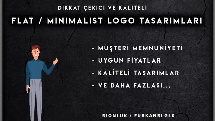 sizlere dikkat çekici minimalist logolar tasarlayabilirim