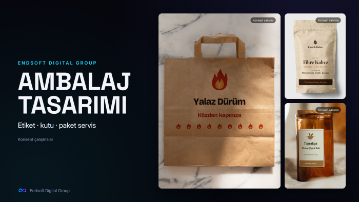 etiket, kutu ve paket servis ambalajı tasarlarım