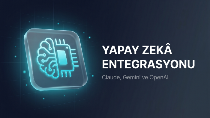 sitenize yapay zeka ajanları ve apileri entegre ederim