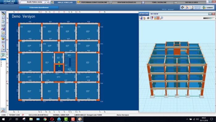 Sta4CAD programında statik proje çizimi yapabilirim