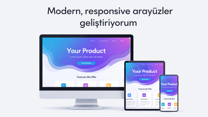 modern web sitesi ve arayüzler geliştiririm