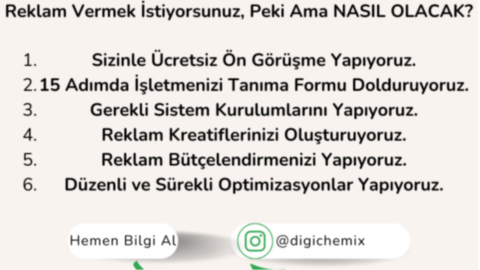 butik işletmelere özel dijital reklam hizmeti veriyorum