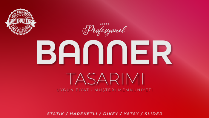 sizin için profesyonel reklam ve banner tasarımı yapabilirim