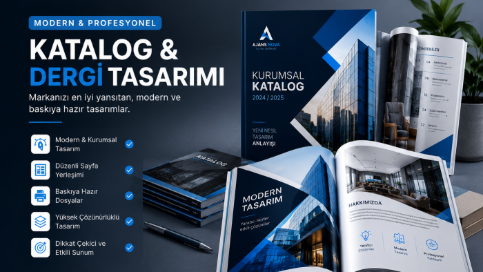 modern katalog ve dergi tasarımları yapıyorum
