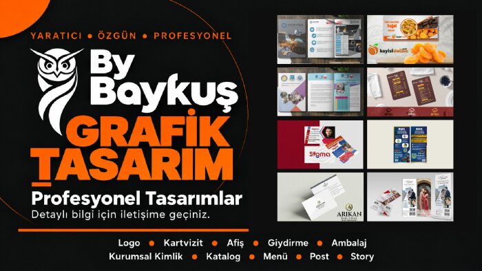 katalog, el ilanı, billboard, menü vs. tasarlayabilirim