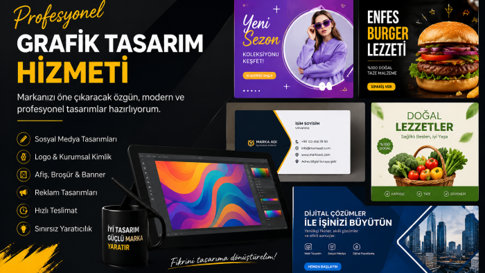 profesyonel ve yaratıcı grafik tasarımlar hazırlarım