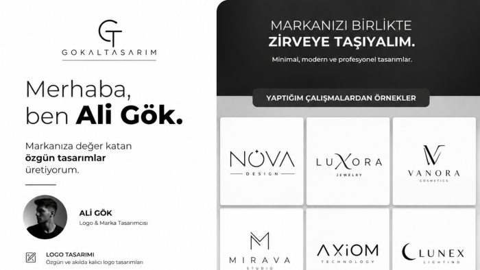 modern ve minimal logo tasarımı yapabilirim