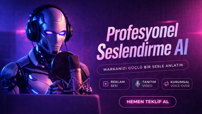 yapay zekayla seslendirme yaparım