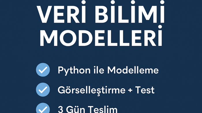 veri bilimi ve makine öğrenmesi alanında hizmet sunuyorum