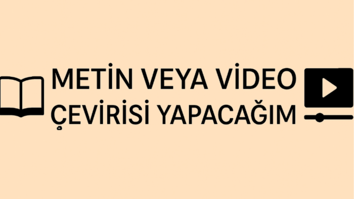 her türlü metne veya sesli içeriğe çeviri yaparım