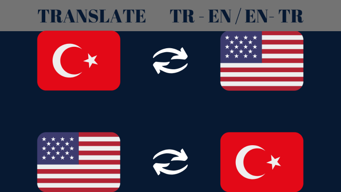 Türkçe-İngilizce / İngilizce-Türkçe metinleri çevirebilirim