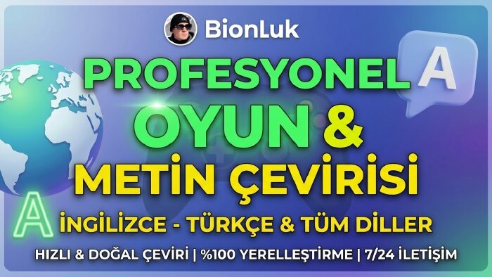 metinlerinizi tüm diller arasında profesyonelce çeviririm