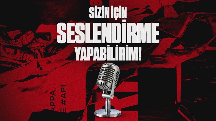 sizin için seslendirme yapabilirim