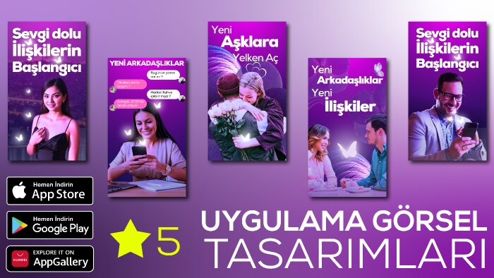 mobil uygulamanız için mağaza görsellerinizi tasarlarım